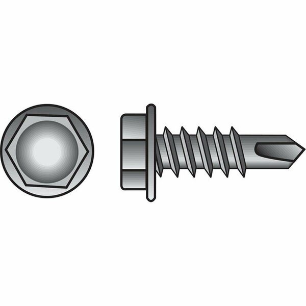 Aceds 8-18 x 1.5 in. Hex Washer Self Drilling Screw 5320742
